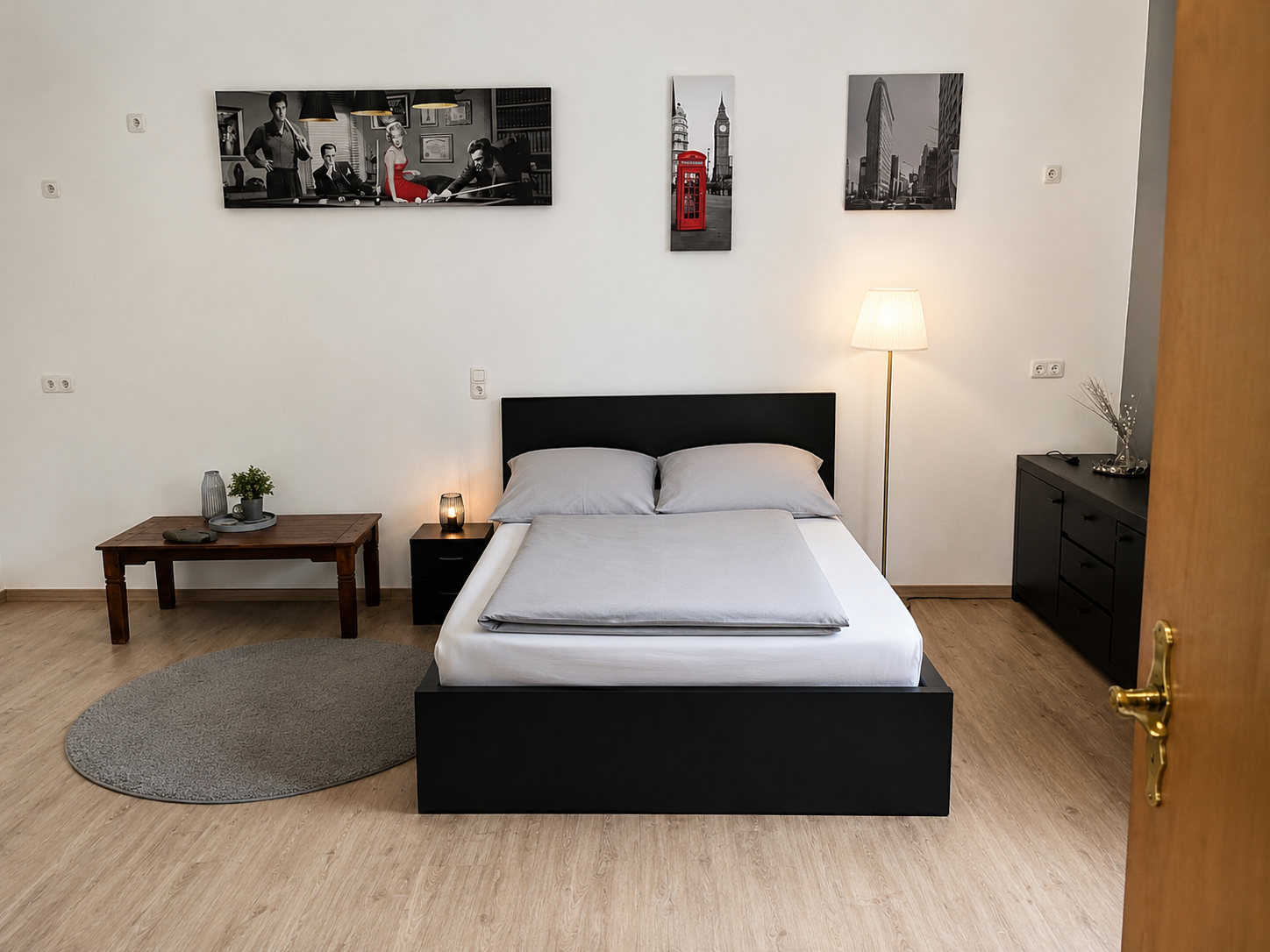 Schlafzimmer mit mehreren Schlafplätzen in der Unterkunft