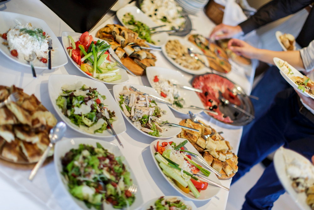 Italienisches Catering-Buffet von Melograno für eine Veranstaltung in Hohenhameln.