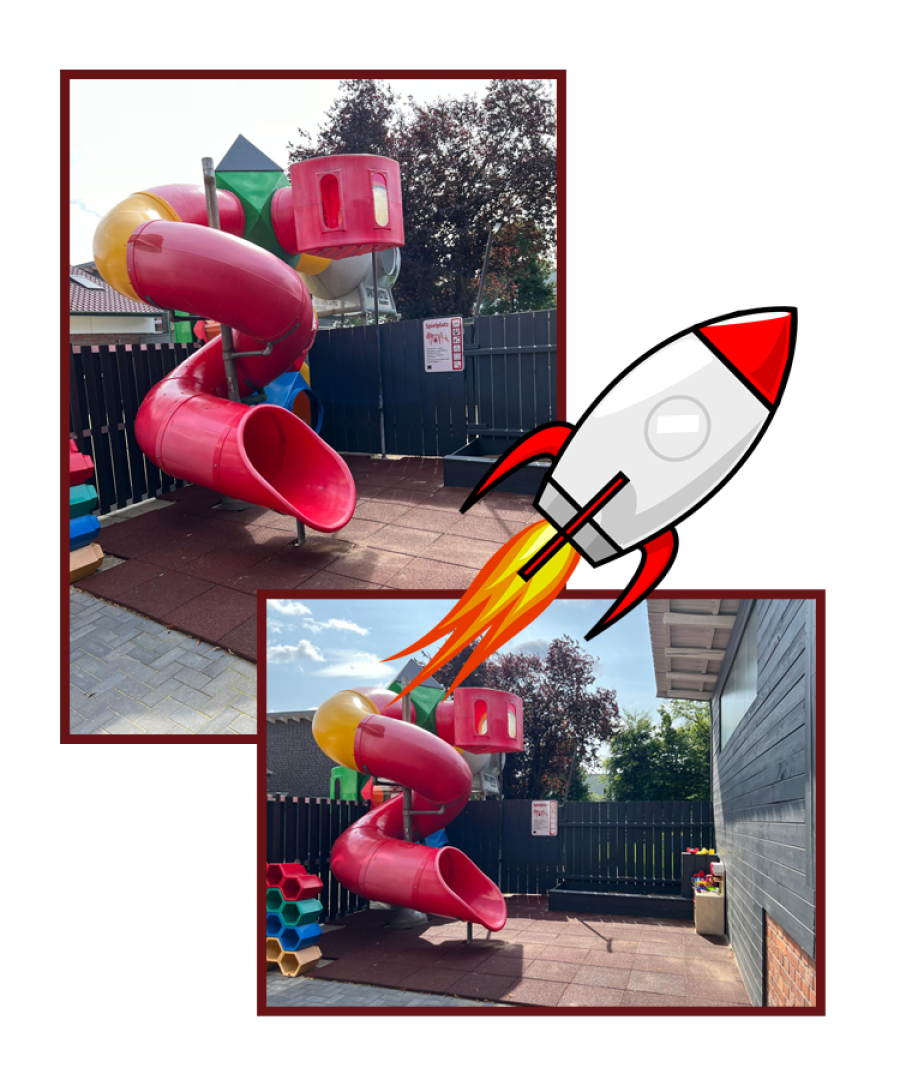 Spaceshuttle Röhrenrutsche Spielplatz Restaurant Peine Hildesheim Hannover Braunschweig