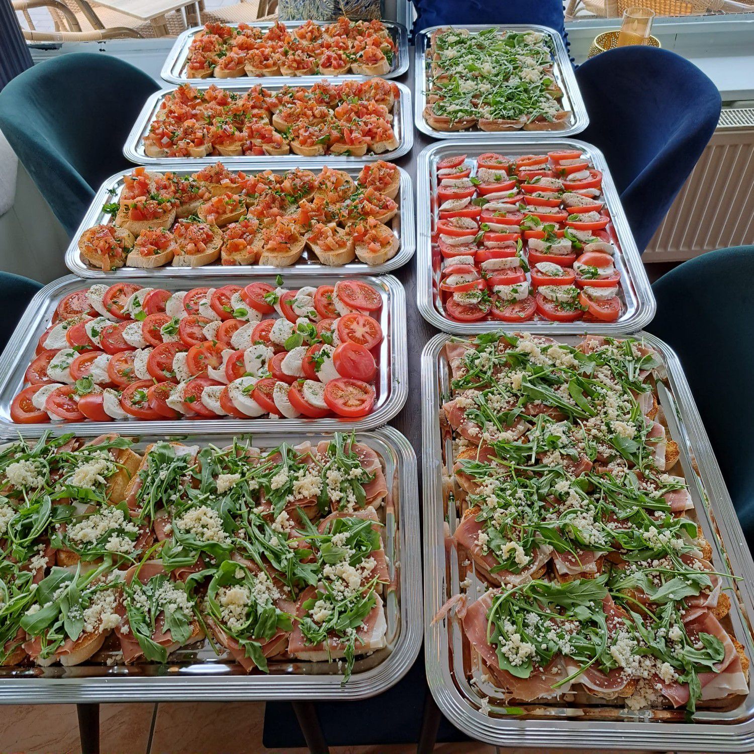 Antipasti- und Salatauswahl im italienischen Restaurant Melograno nahe Hildesheim